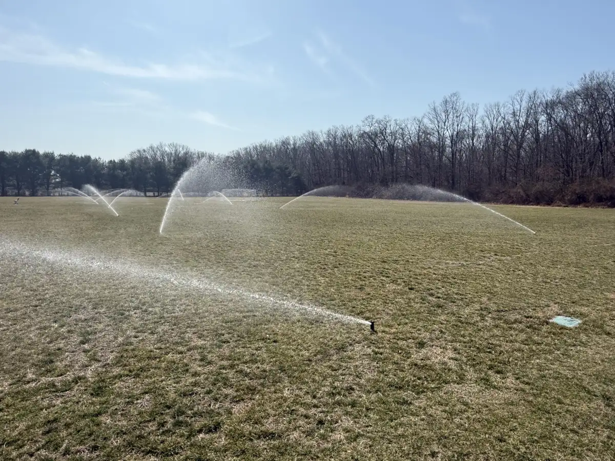 Commercial sports field irrigation system